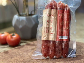生态广式腊肠 陈皮腊肠 传统广味，黑土猪馅料及肠衣 250g*3包