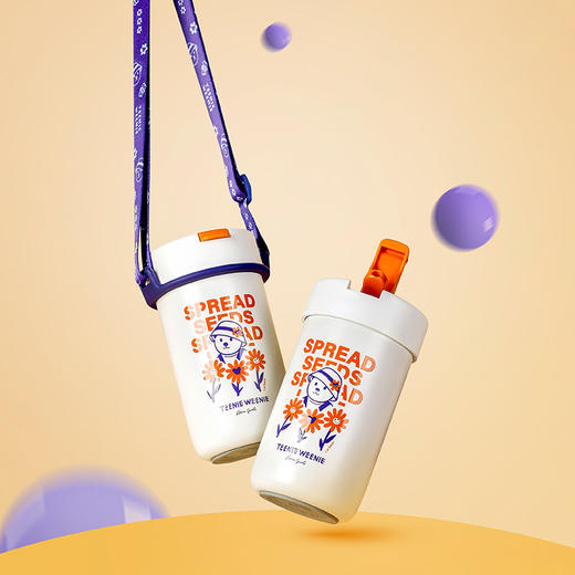 teenieweenie奇妙之旅咖啡杯随行保温杯水杯吸管杯子 商品图0