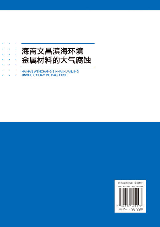 海南文昌滨海环境金属材料的大气腐蚀 商品图1