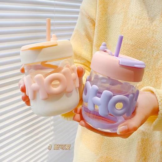 「三款配色！双饮口」简约塑料水杯女生便携吸管杯子ins颜值双饮咖啡杯牛奶杯餐饮用具 商品图0