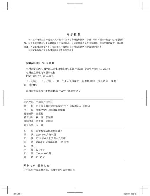 电力调度数据网/电网企业劳模培训系列教材 商品图3