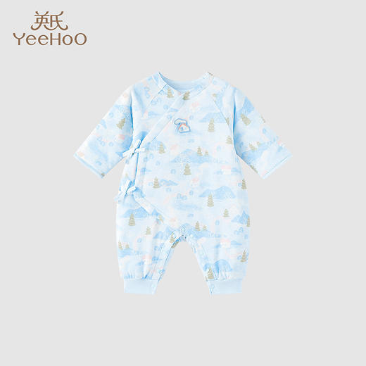 英氏婴儿宝宝哈衣纯棉保暖银雪连体衣2023秋冬新款YLHAJ3P051A YLHAJ3P052A YLAAJ3P052A 商品图1