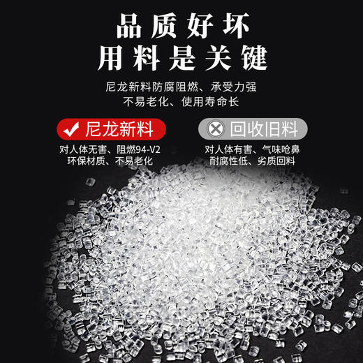 「拍1发3！9.9元包邮」自锁式尼龙扎带黑白色塑料扎带束线带扣式捆绑带非国标 商品图3