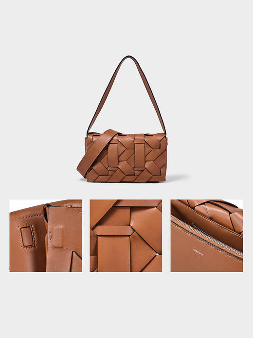 【2F】【董生活】迪桑娜女包织序新中式编织包单肩包斜挎包高级感腋下包 商品图1