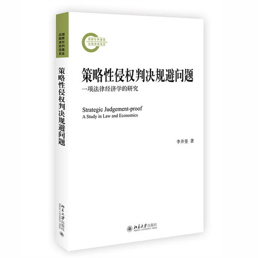 策略性侵权判决规避问题：一项法律经济学的研究 李井奎 北京大学出版社 商品图0