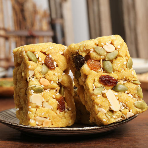 【金品坊糖醇黑麦！坚果沙琪玛】软糯苦荞沙琪玛，休闲零食糕点早餐健康 商品图0