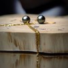 18k镶嵌塔希提海水黑珍珠耳环 商品缩略图5