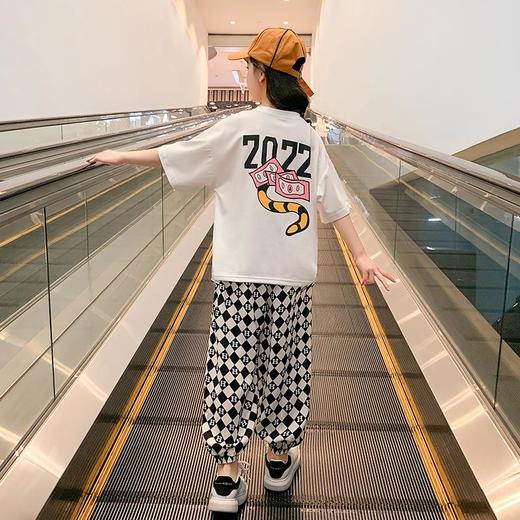 女童夏装套装2023新款童装网红洋气时髦中大童女孩儿童两件套夏季 商品图2