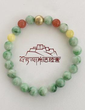 18K金翡翠单圈手串