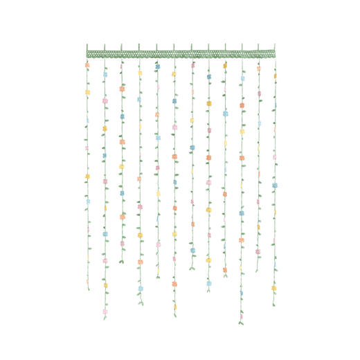 苏苏姐家小幸运花朵门帘DIY编织钩针棒针毛线团装饰自制材料包 商品图4