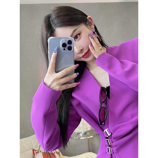 【大货福利，不退不换】  红毯女主无领西装连衣裙 商品图3