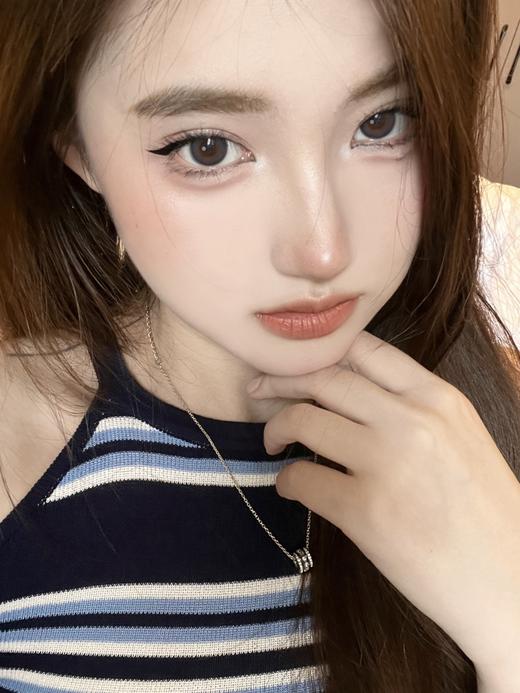 Lillilly月抛 雾面冰薄/雾面奶咖 蓝/棕 14.2mm 非离子 0-1000 商品图5