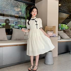 女童汉服连衣裙夏季2023新款夏装童装洋气女孩儿童旗袍裙短袖裙子