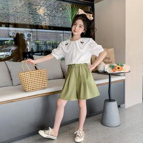 女童夏装套装2023新款洋气时髦童装女大童儿童夏季两件套女孩衣服