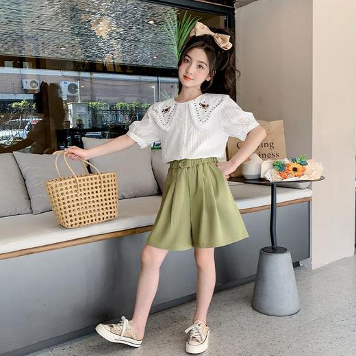 女童夏装套装2023新款洋气时髦童装女大童儿童夏季两件套女孩衣服 商品图0