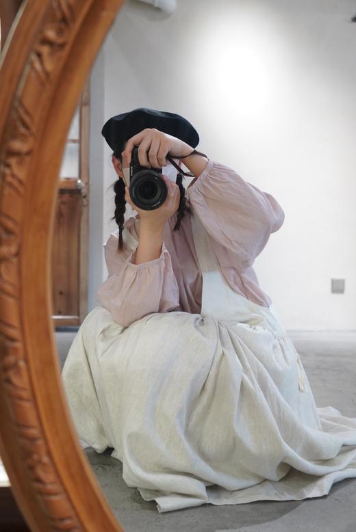 ECOLE DE CURIOSITES 抛光亚麻吊带连衣裙(Limited serie) 商品图3