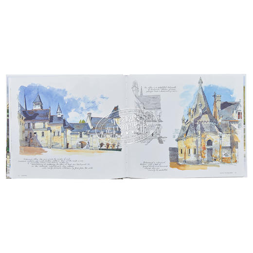 预售 【中商原版】Loire Valley sketchbook 进口艺术 卢瓦尔河谷速写本 商品图4