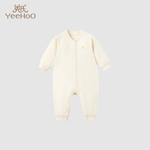 英氏新生儿宝宝连衣哈衣2023新款纯棉长袖包屁衣爬服-YLAAJ0P043A 商品图0