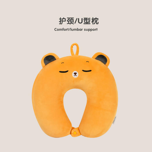伊德卡通pp棉汽车头枕车载腰靠护颈枕毛绒套装女生汽车用品 商品图7