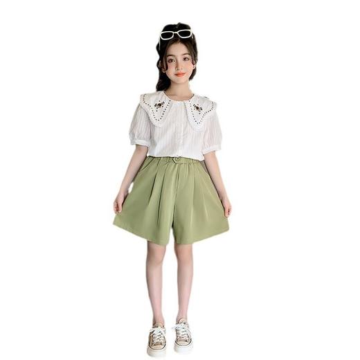 女童夏装套装2023新款洋气时髦童装女大童儿童夏季两件套女孩衣服 商品图4