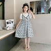 女童夏装碎花公主裙2023新款洋气女孩童装儿童裙子夏季雪纺连衣裙 商品缩略图1