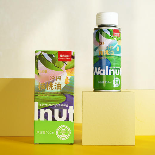 核心为你核心为你臻爱家庭辅食美味特级冷榨核桃油100ml/瓶 商品图1