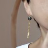 18k镶嵌塔希提海水黑珍珠耳环 商品缩略图11