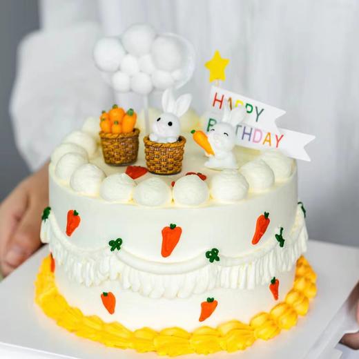烤爱·生日蛋糕系列·小兔子冰淇淋·香草冰淇淋·聚会生日节日【仅限深圳同城配送】 商品图0