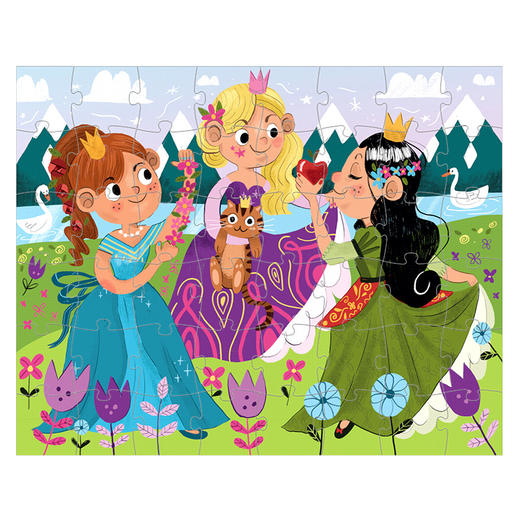 可爱公主-艺术拼图 商品图1