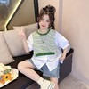 女童短袖T恤夏季2023新款童装女孩纯棉夏装女大童假两件儿童上衣 商品缩略图1