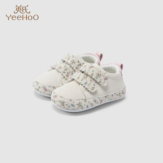 英氏宝宝鞋子可爱魔术贴碎花休闲步前鞋YFXHJ3P184A 商品图0