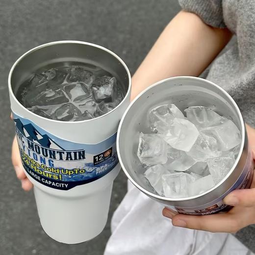 冰霸杯双饮杯大容量吸管保温杯车载304不锈钢夏日保冷咖啡杯吸管杯900ML【厂家直发】 商品图3