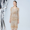 EITIE爱特爱秋季新款优雅刺绣亮片礼服连衣裙7577206 商品缩略图7