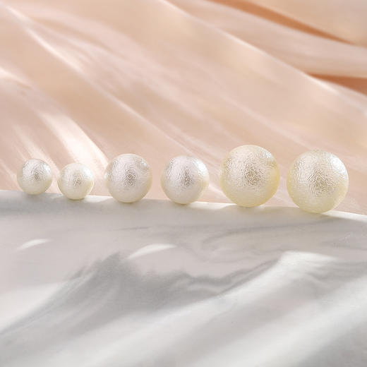 【棉花珍珠耳钉Mona智秀同款】法式温柔复古气质轻奢 ins几何圆珠耳环 商品图2