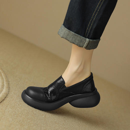 个性百搭，里外全皮撞色厚底单鞋MDY-M235-53 商品图8