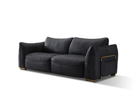 Wheler 三人沙发 | 皮布面料可选，详询客服