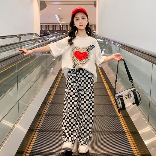 女童夏季套装2023新款洋气时髦短袖童装夏装中大童儿童两件套夏款 商品图0