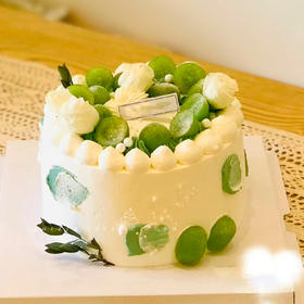 【夏日微醺，唤醒味蕾】动物奶油 青提蛋糕 水果蛋糕