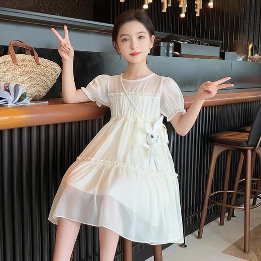 女童清凉雪纺连衣裙夏天2023新款夏季童装女孩公主裙薄款儿童裙子 商品图2