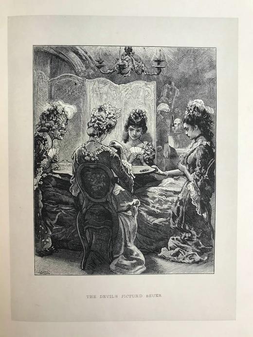 约19世纪后期 彭斯作品集（全4卷） 约百余幅插图 漆布精装16开 商品图6