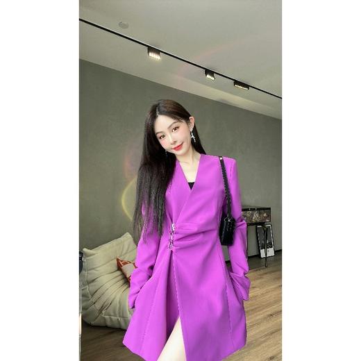 【大货福利，不退不换】  红毯女主无领西装连衣裙 商品图2