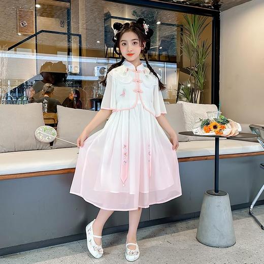 女童夏装汉服连衣裙2023新款儿童公主裙夏季古装国风洋气女孩裙子 商品图1
