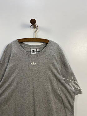 adidas originals 阿迪经典三叶草 绣花 LOGO 短袖T恤 _SST(XL)