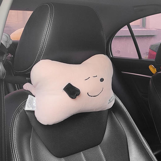 伊德卡通pp棉汽车头枕车载腰靠护颈枕毛绒套装女生汽车用品 商品图11