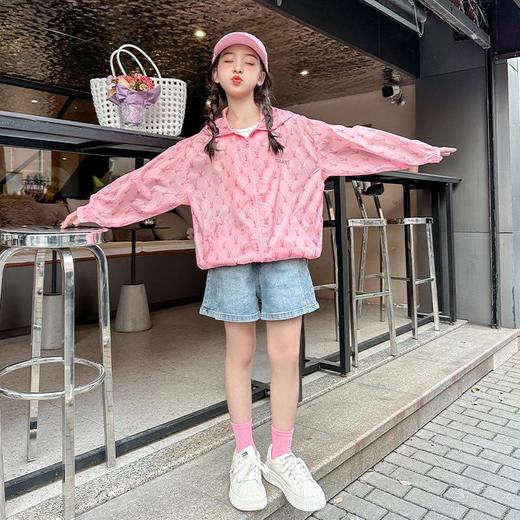 女童防晒衣夏季2023新款女大童皮肤衣儿童防紫外线夏装童装外套薄 商品图1