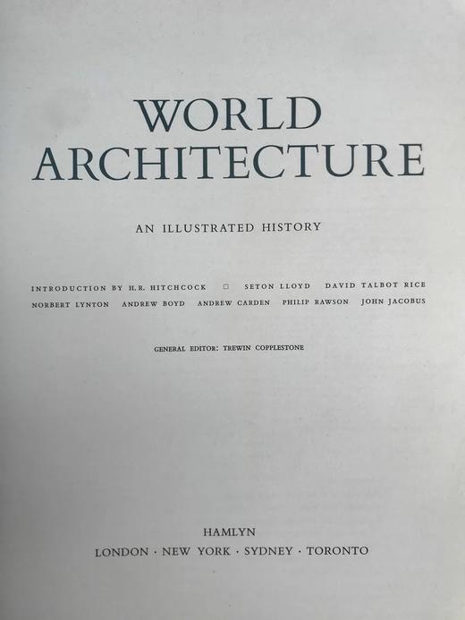 世界建筑图史（1972） 32页彩色1026幅黑白插图 精装8开 商品图3