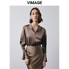 VIMAGE纬漫纪秋季新款优雅显瘦气质纯色小上衣V2013609 商品缩略图0