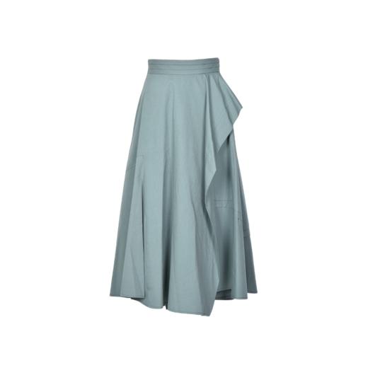 圣三利女装夏季中长款不规则百褶半身裙SL121B05 商品图8