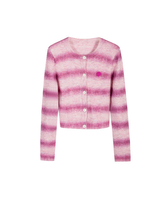 Self Who秘鲁羊驼毛衣开衫女2023新款秋季短款圆领长袖针织衫上衣 商品图4