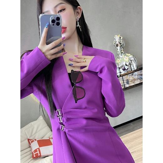 【大货福利，不退不换】  红毯女主无领西装连衣裙 商品图0